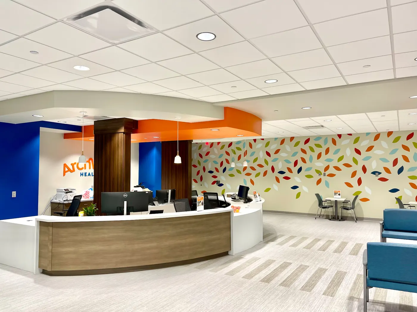Clean medical office reception and waiting area in Birmingham, AL